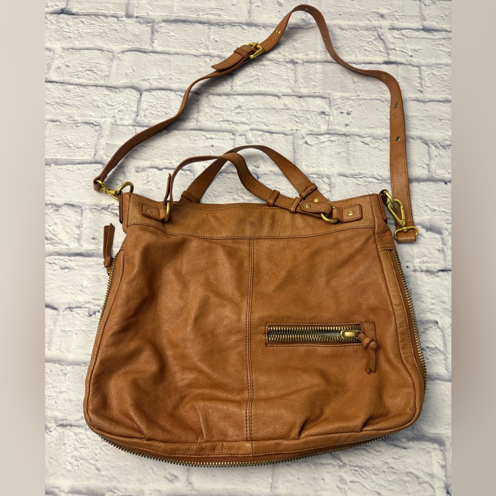 Steven By Steve Madden Brown Leather Shoulder Bag